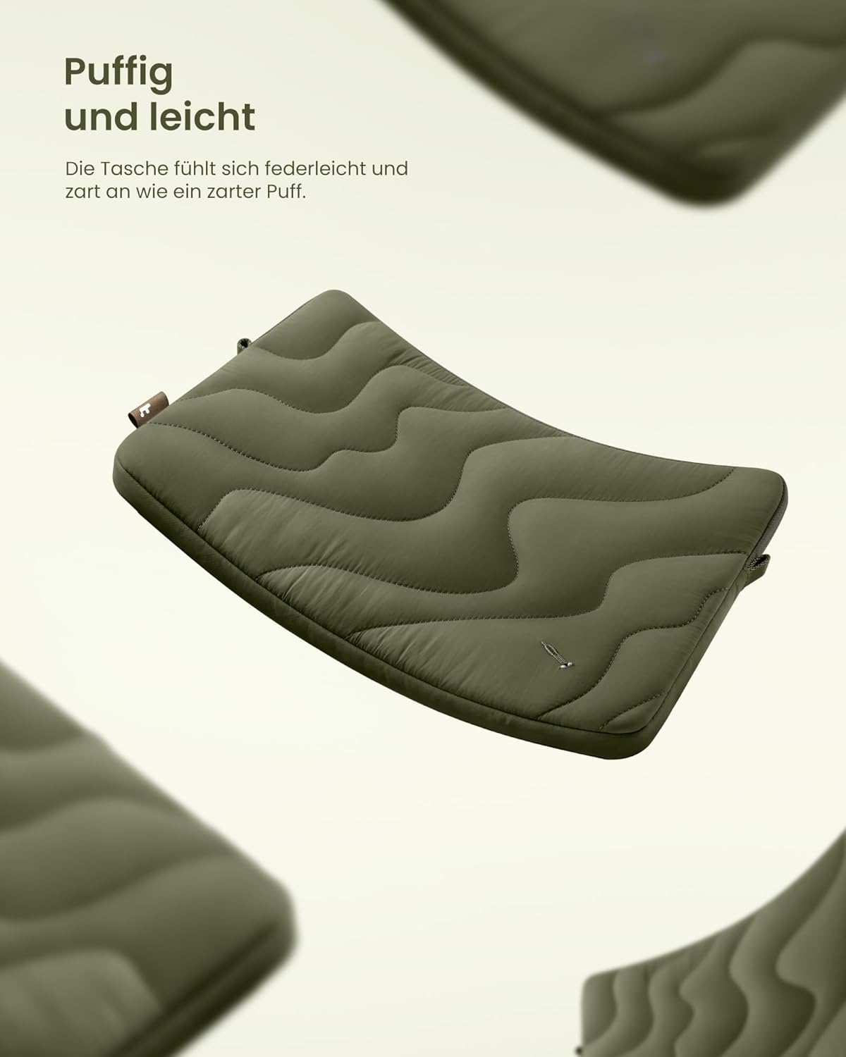 Gesteppte Laptop-Hülle, Grünflächen 14 Zoll für MacBook Pro 14