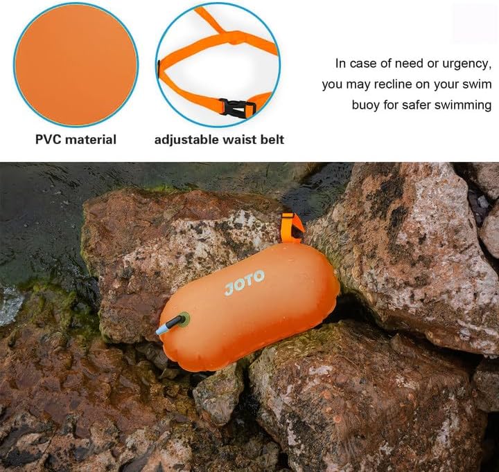 Schwimmbojen mit Hüftgurt, 2 Stück, OrangeMagenta