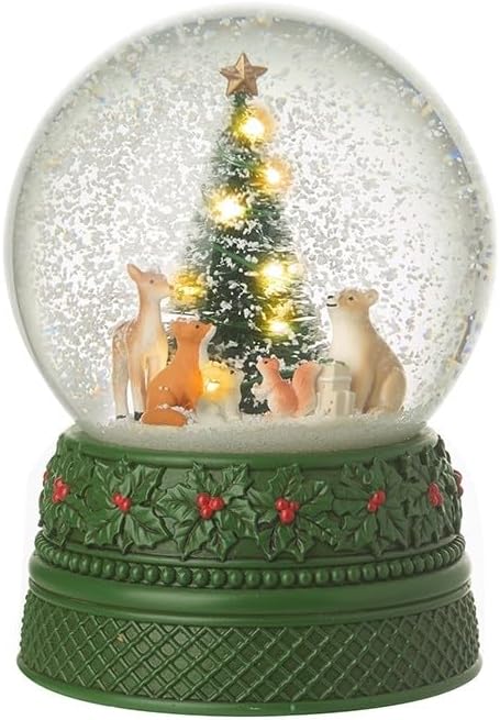 Schneekugel mit Musik & Licht
