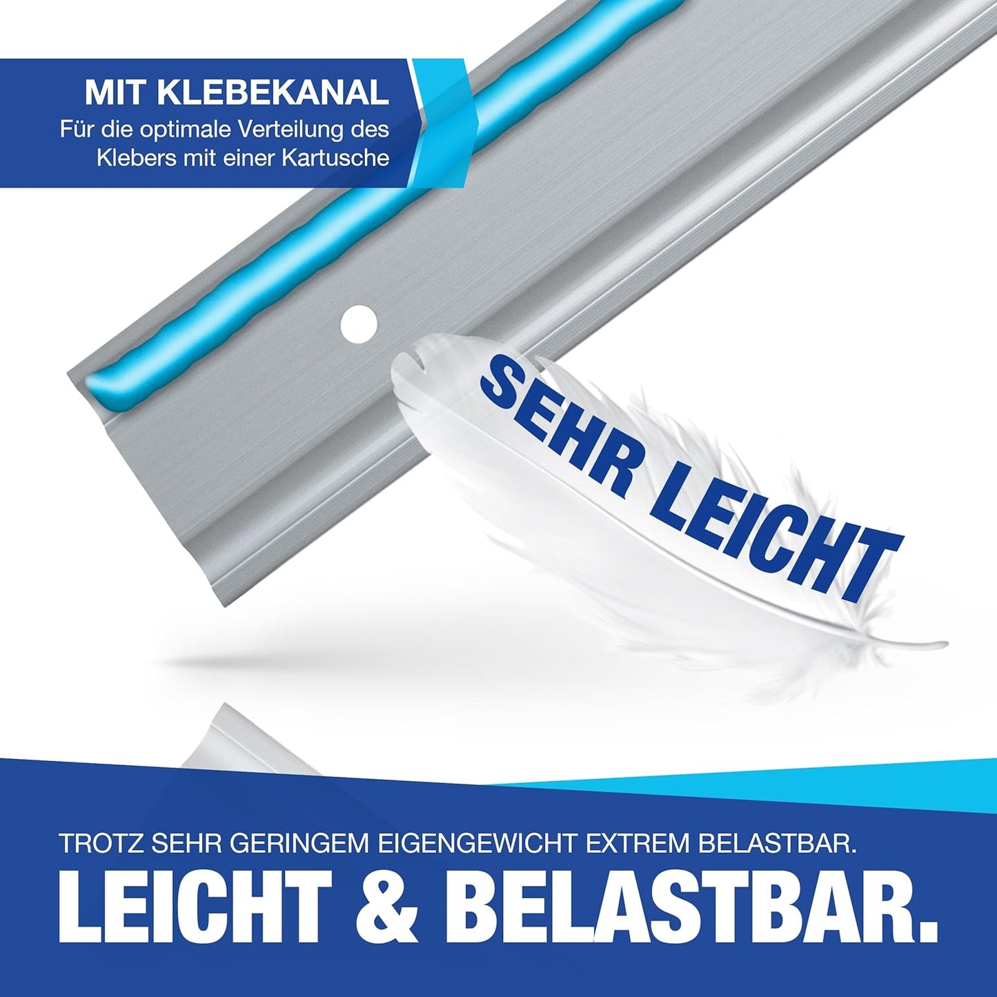 Airlineschiene Starterset mit Fittings (4x1m)