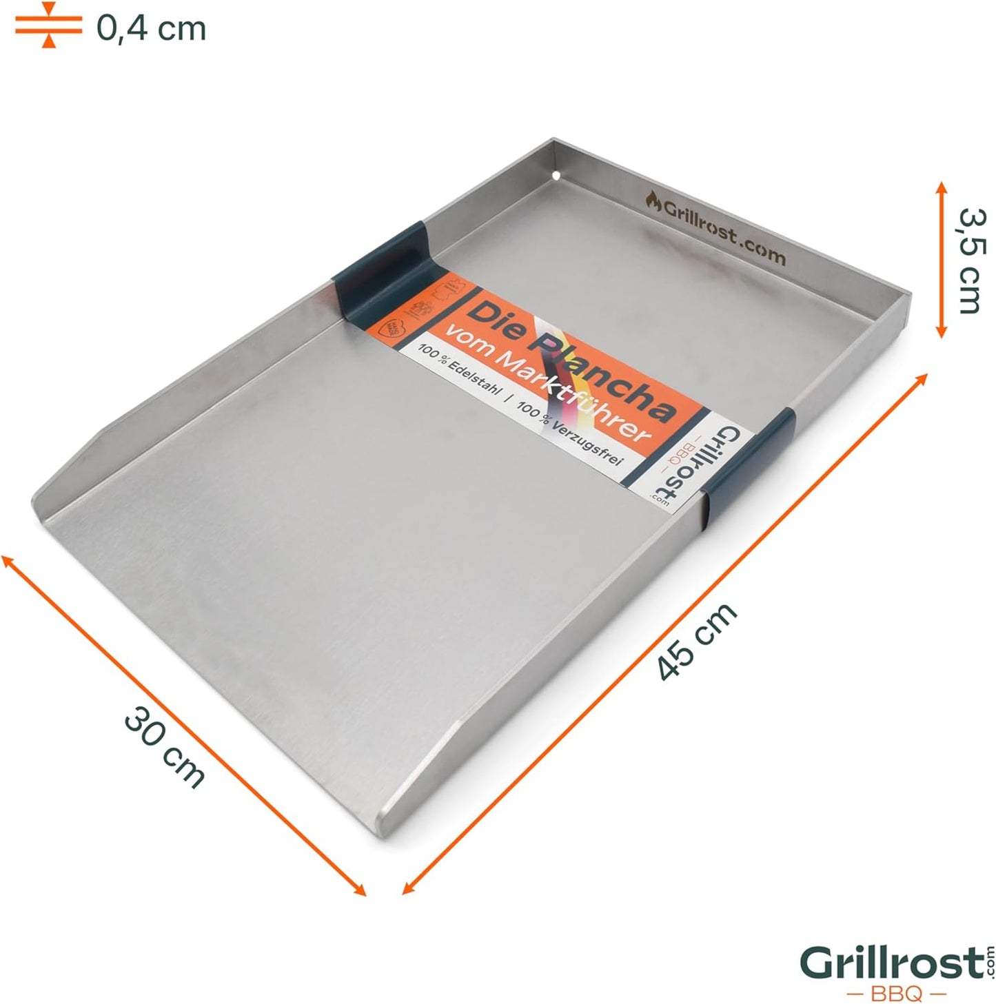 Grillplatte Plancha, 45x30cm - Freestyle
