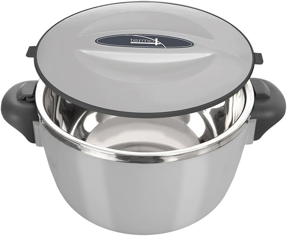 Thermobehälter mit Deckel, Grau 900 ml