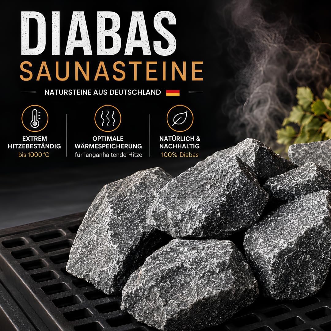 Saunasteine, 20 kg, 120-250 mm, 20 Kg 120-250mm