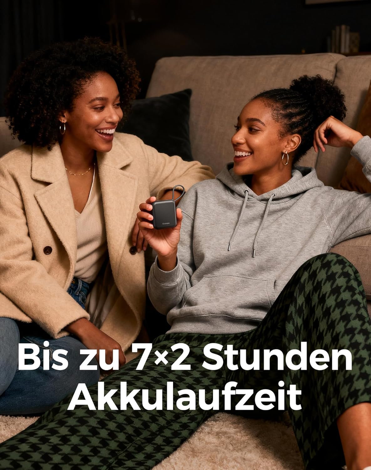 Elektrische Handwärmer UT5 mit 3 Wärmestufen, 2er-Set, Schwarz