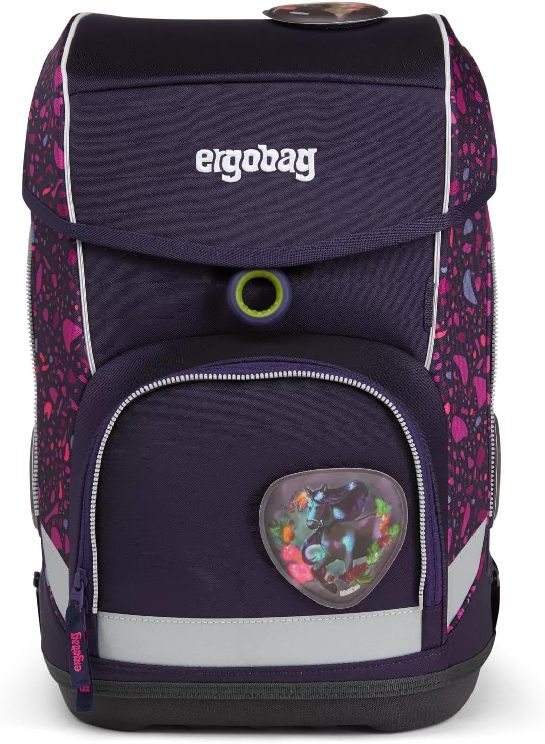 Ergonomischer Schulrucksack-Set, 5-teilig, Pferdeflüstbärer, Einheitsgröße Pferdeflüstbärer - Dunkelblau