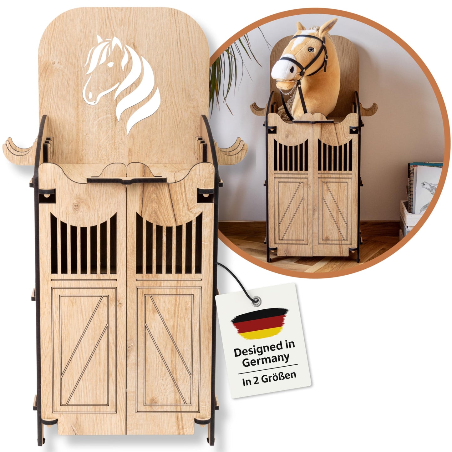 Hobby Horse Stall für Steckenpferd, 1 Pferd