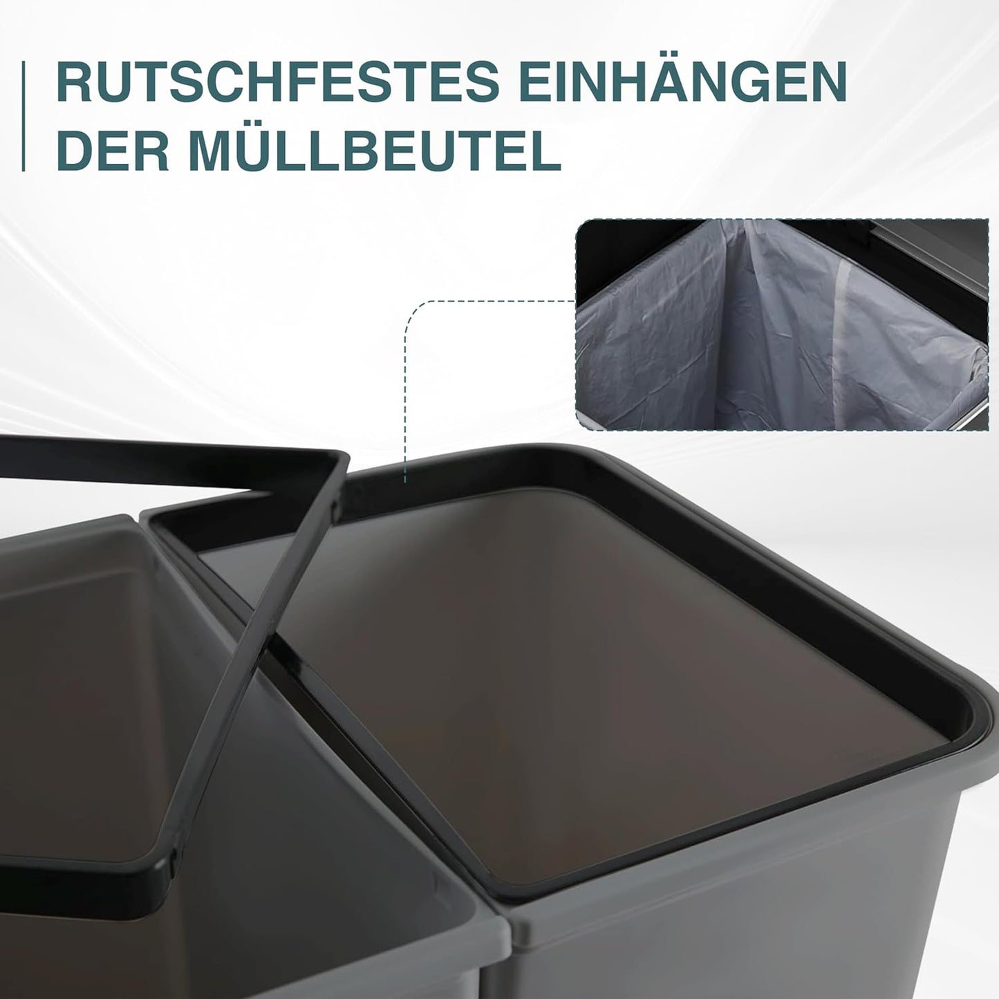Mülltrennsystem 500114, Anthrazit