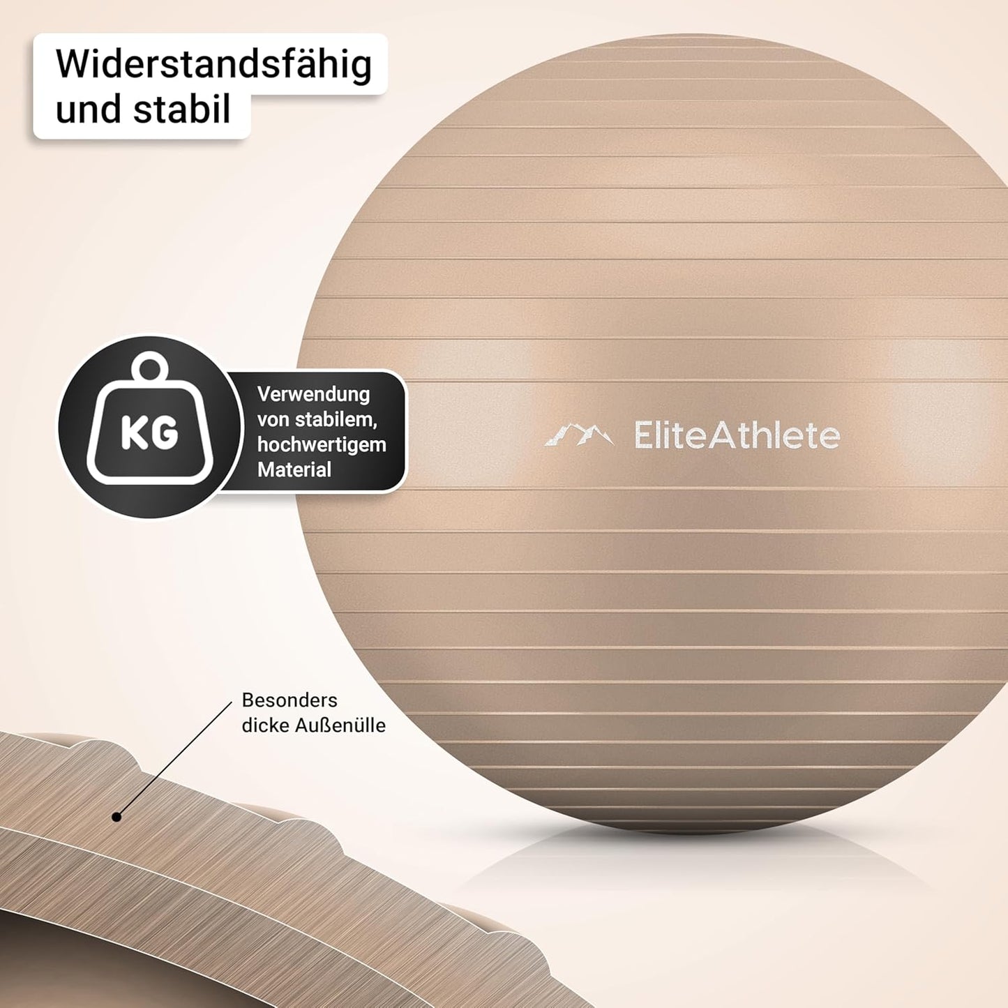 Gymnastikball, Cappuccino 55cm