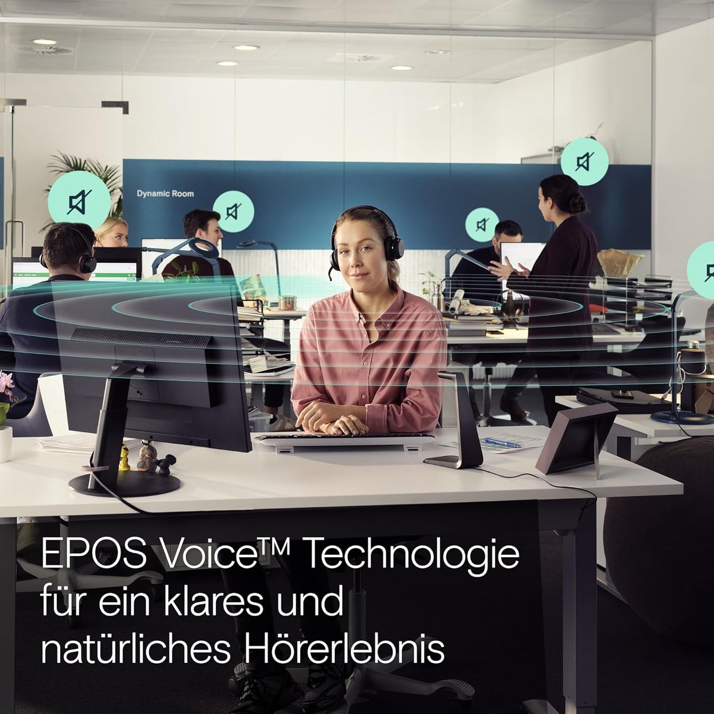 Impact 1061T ANC Headset mit Ladestation, Bluetooth, Microsoft Teams certified and ANC with charging stand