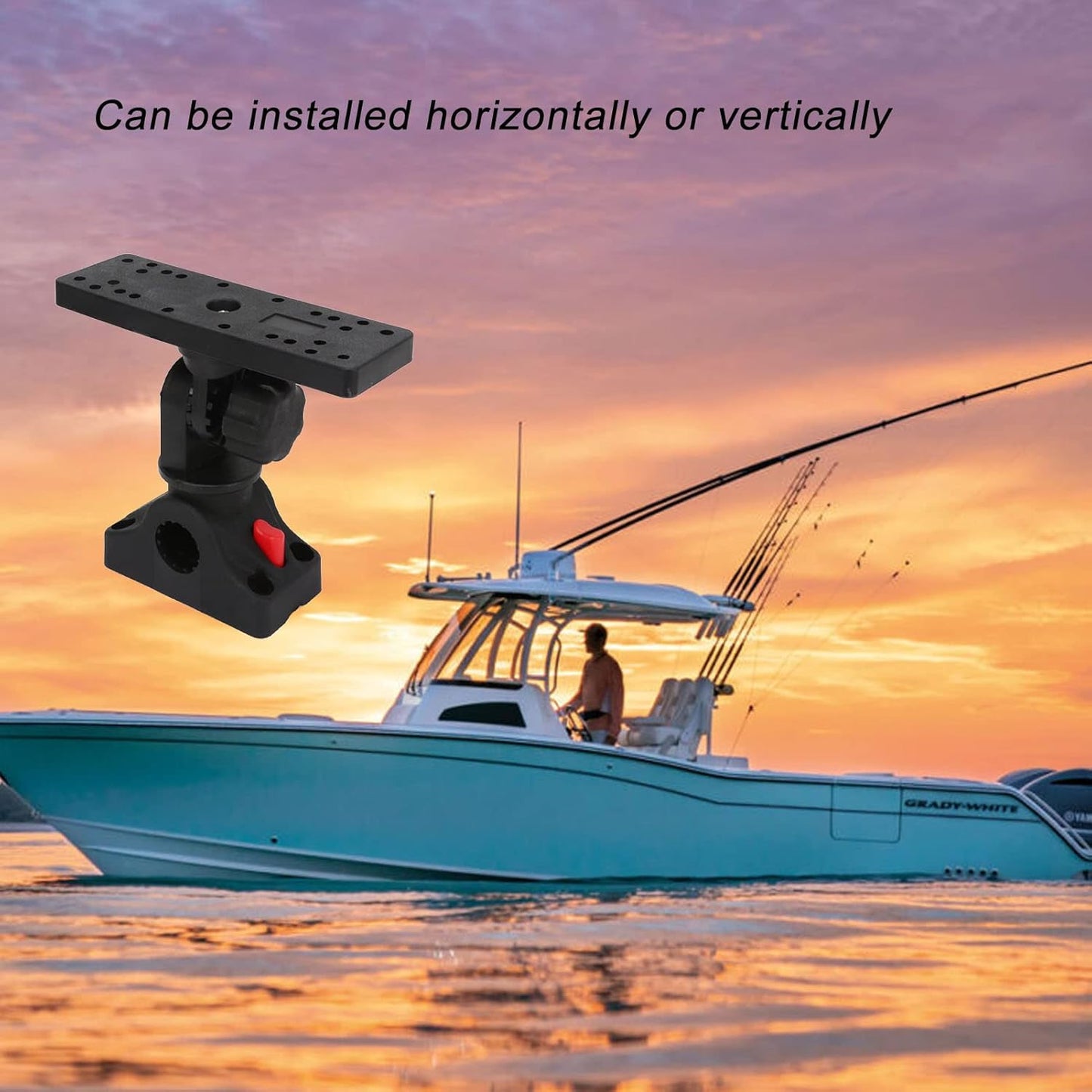 Fischfinder-Halterung mit 360-Grad-Drehung
