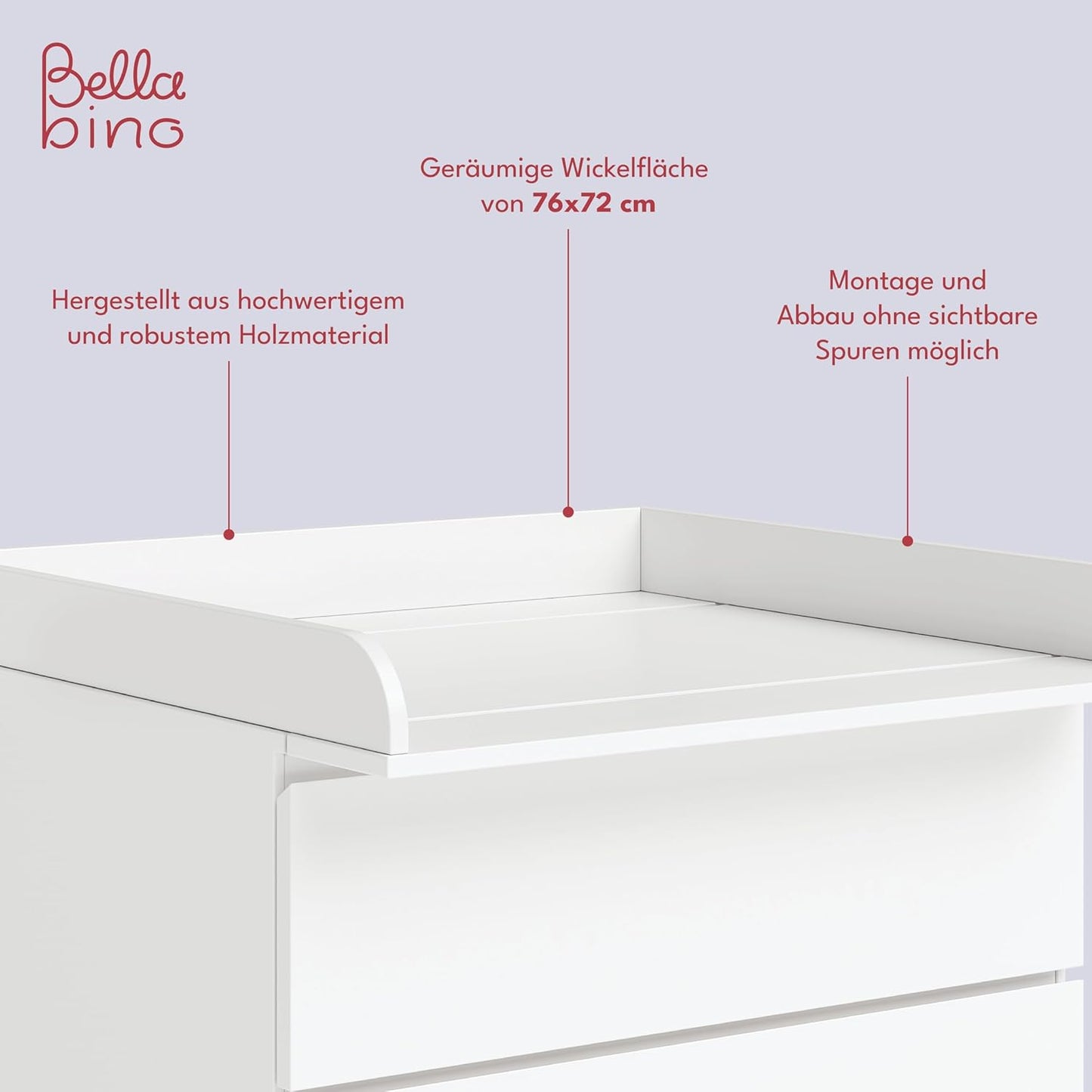 Oti Wickelaufsatz für Malm, Hemnes, Nordli Kommoden, normal