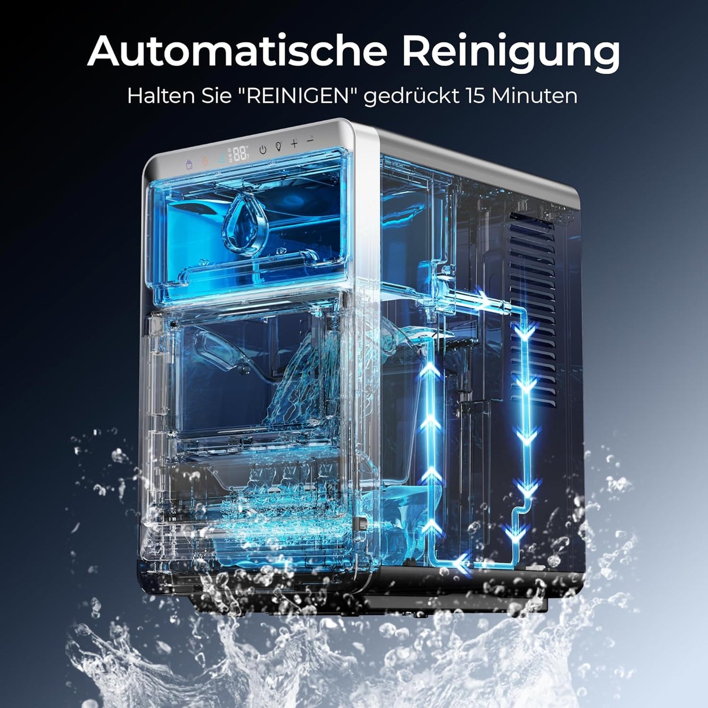 LunaArc Eiswürfelmaschine, 1600 Stück/Tag