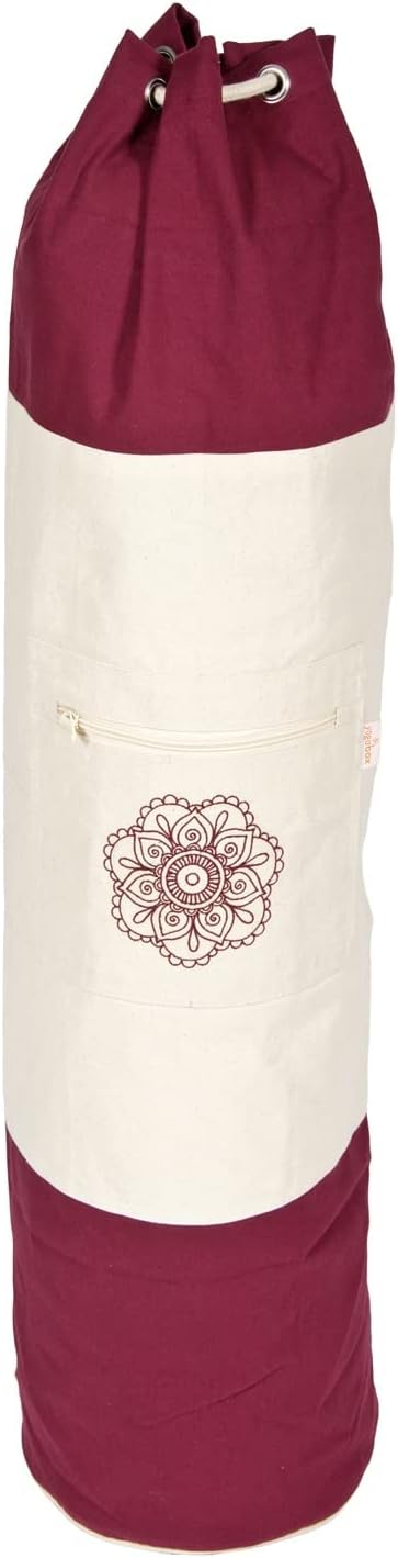 Yogatasche Surya Bag, Aubergine / Natur 75 cm