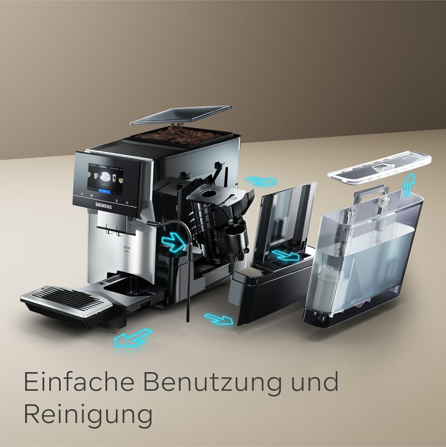 EQ700 Classic Kaffeevollautomat, Grau