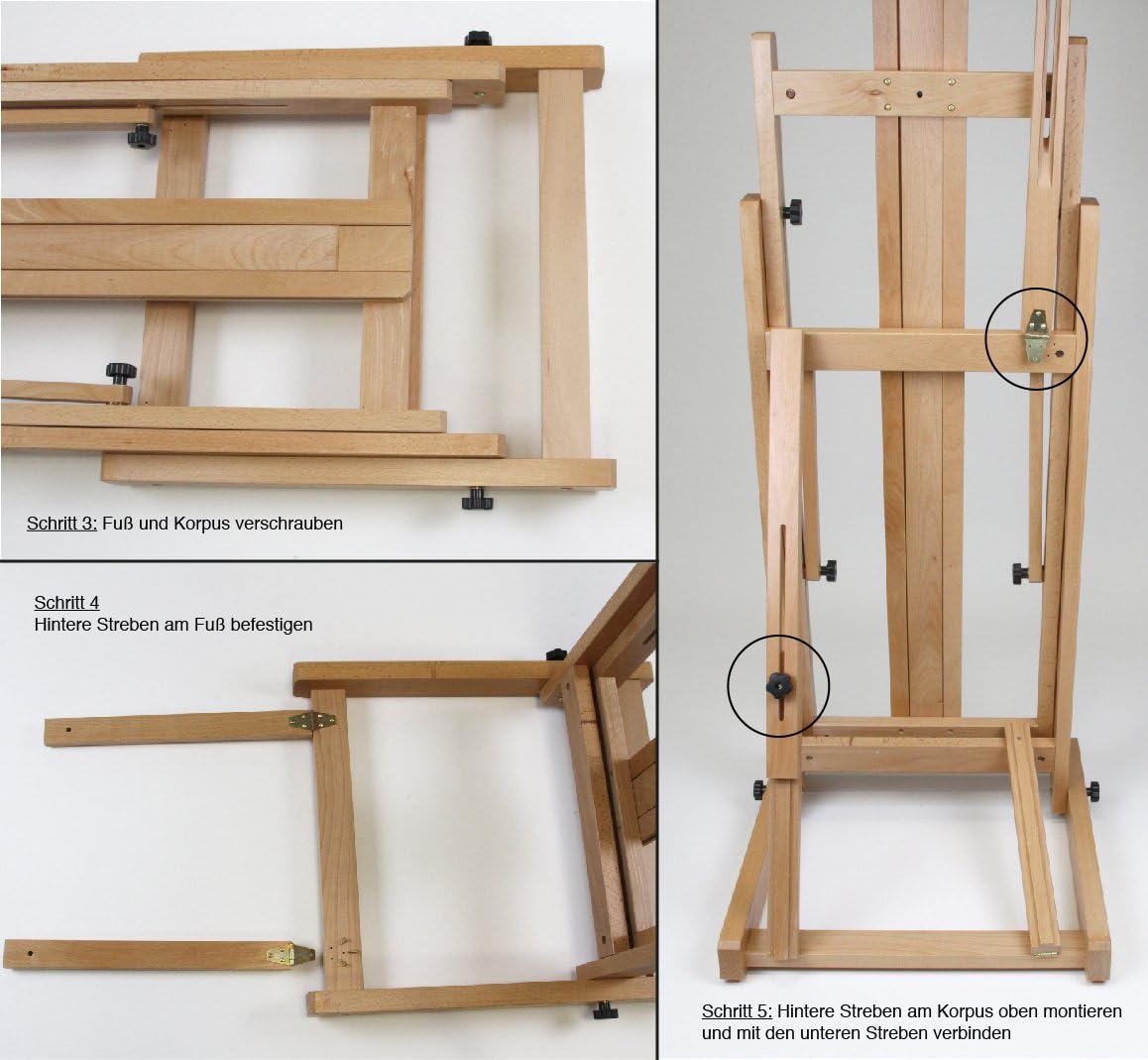 Atelier-Staffelei 131 für Keilrahmen