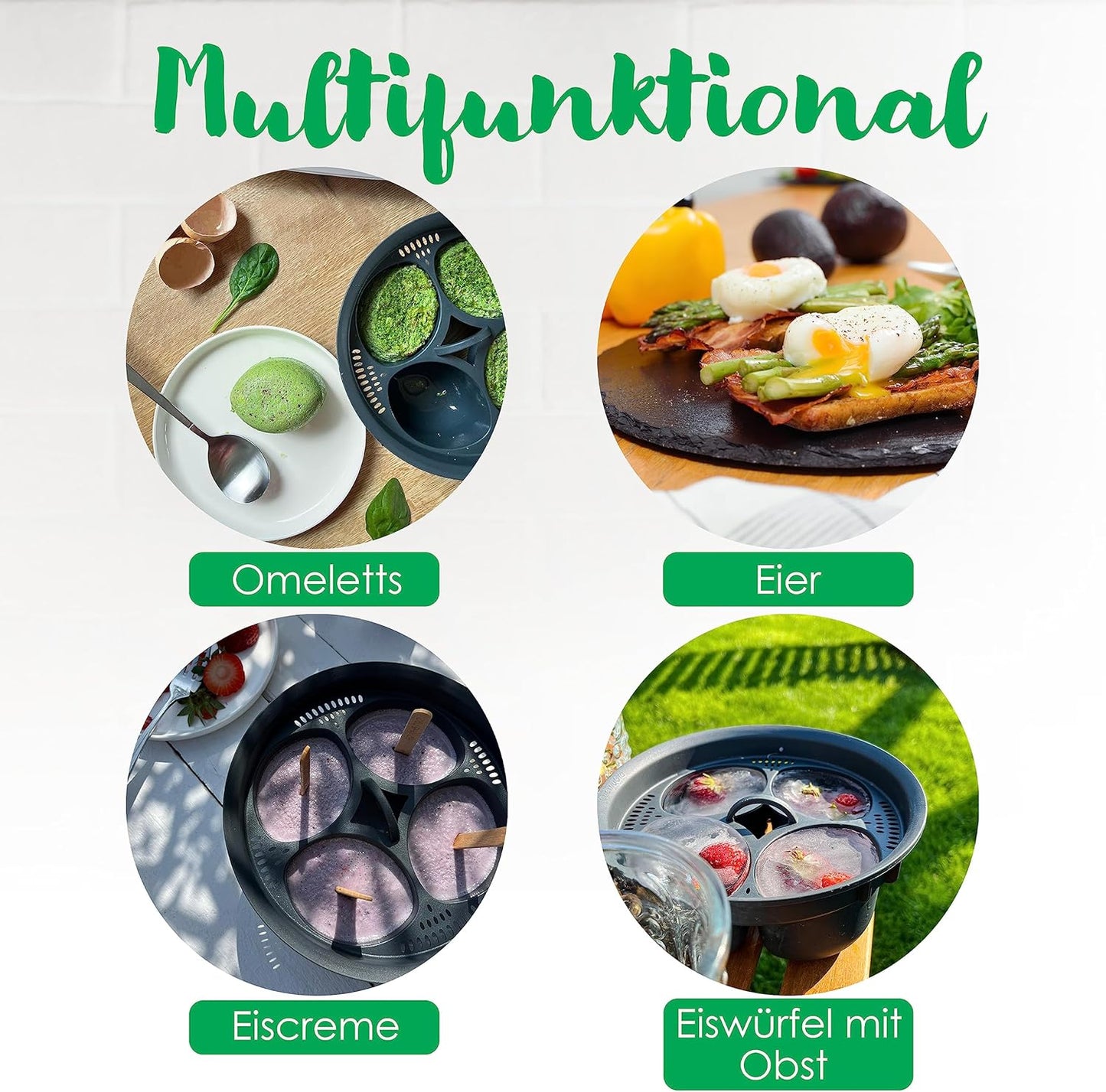 Eierkocher-Einsatz für Monsieur Cuisine Smart und Connect, MC Smart/Connect
