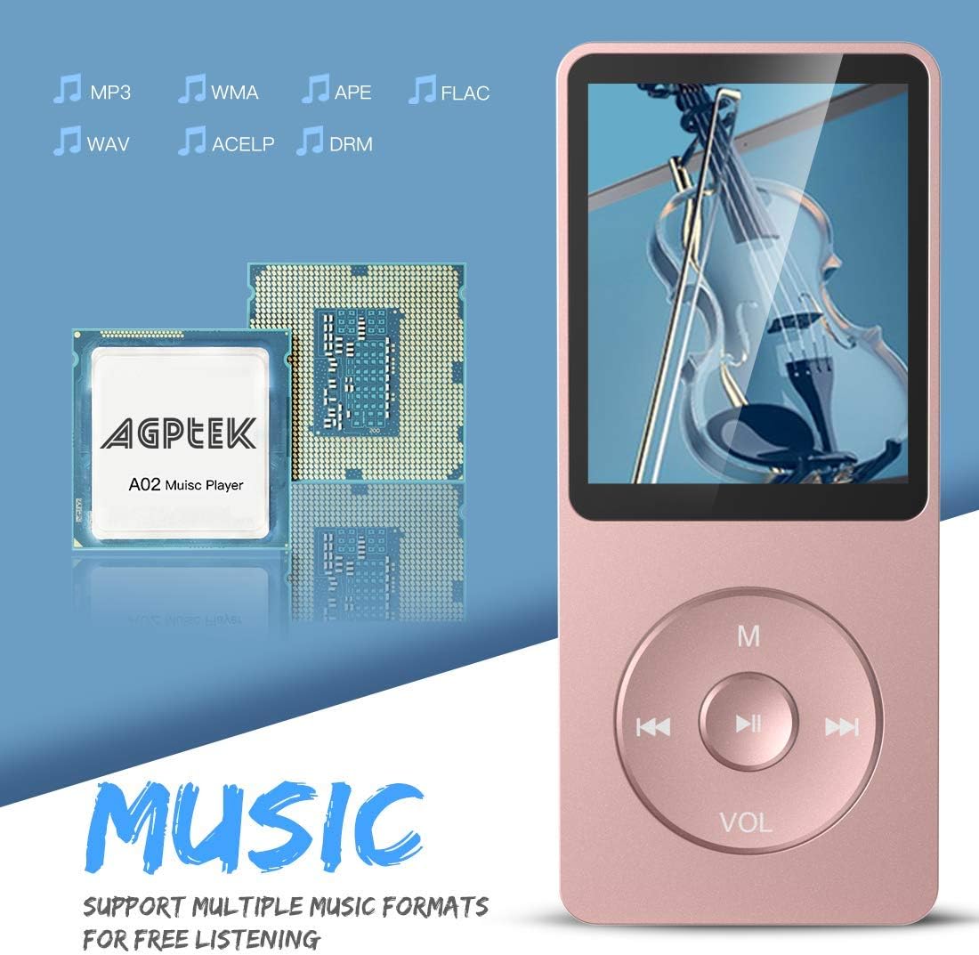 MP3 Player, 8GB ; Rosagold