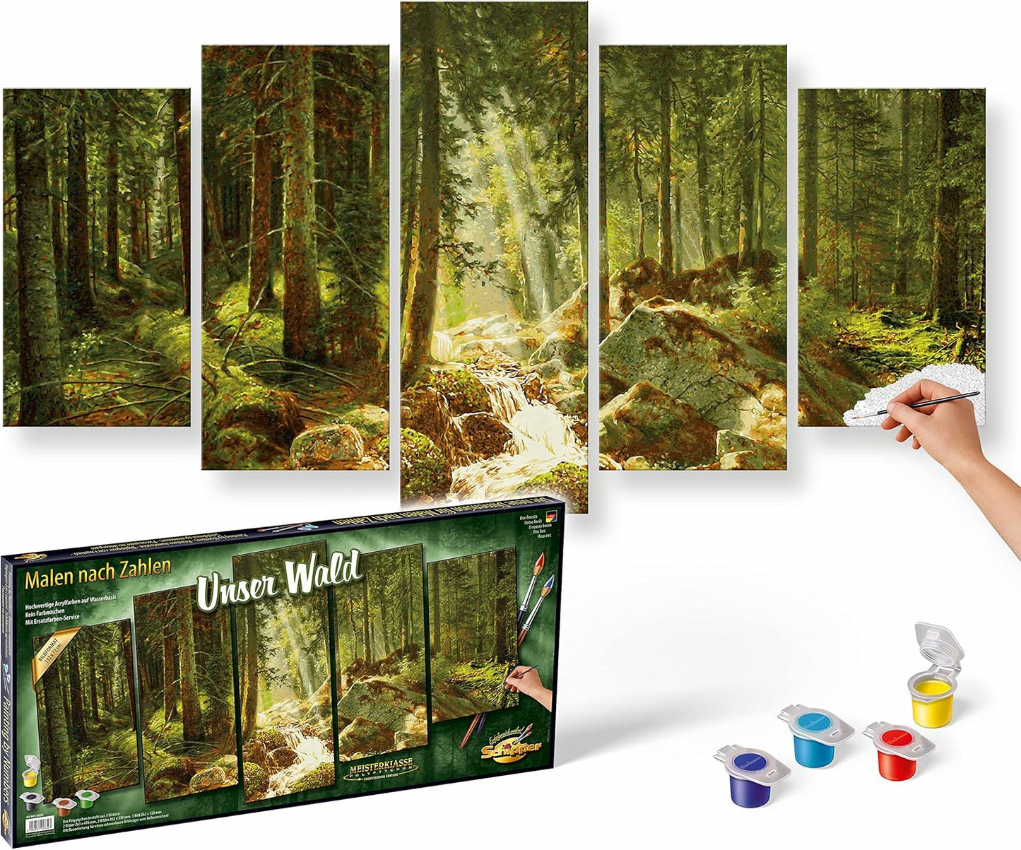 Malen nach Zahlen Unser Wald