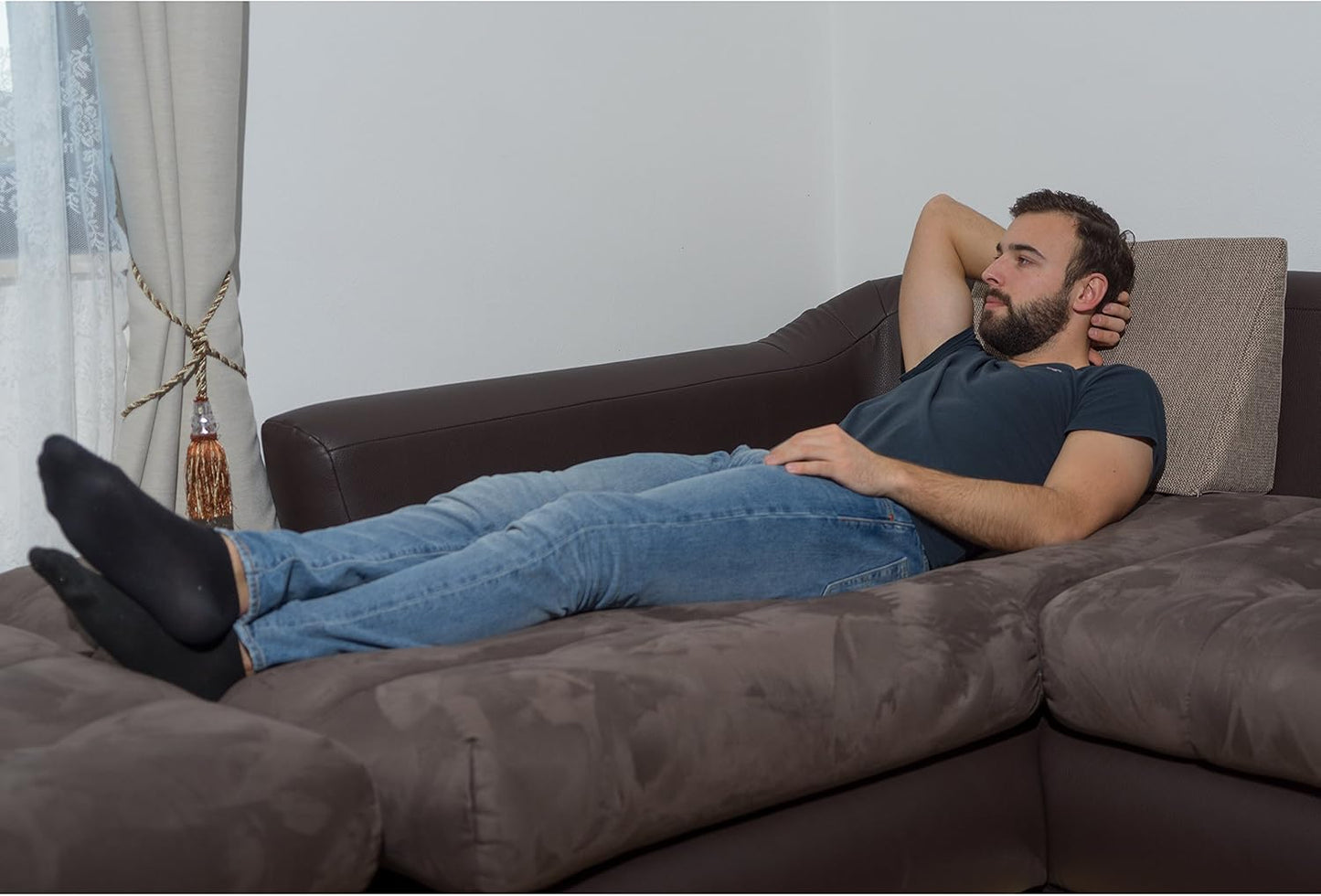 Keilkissen für Bett & Couch, Hellbraun