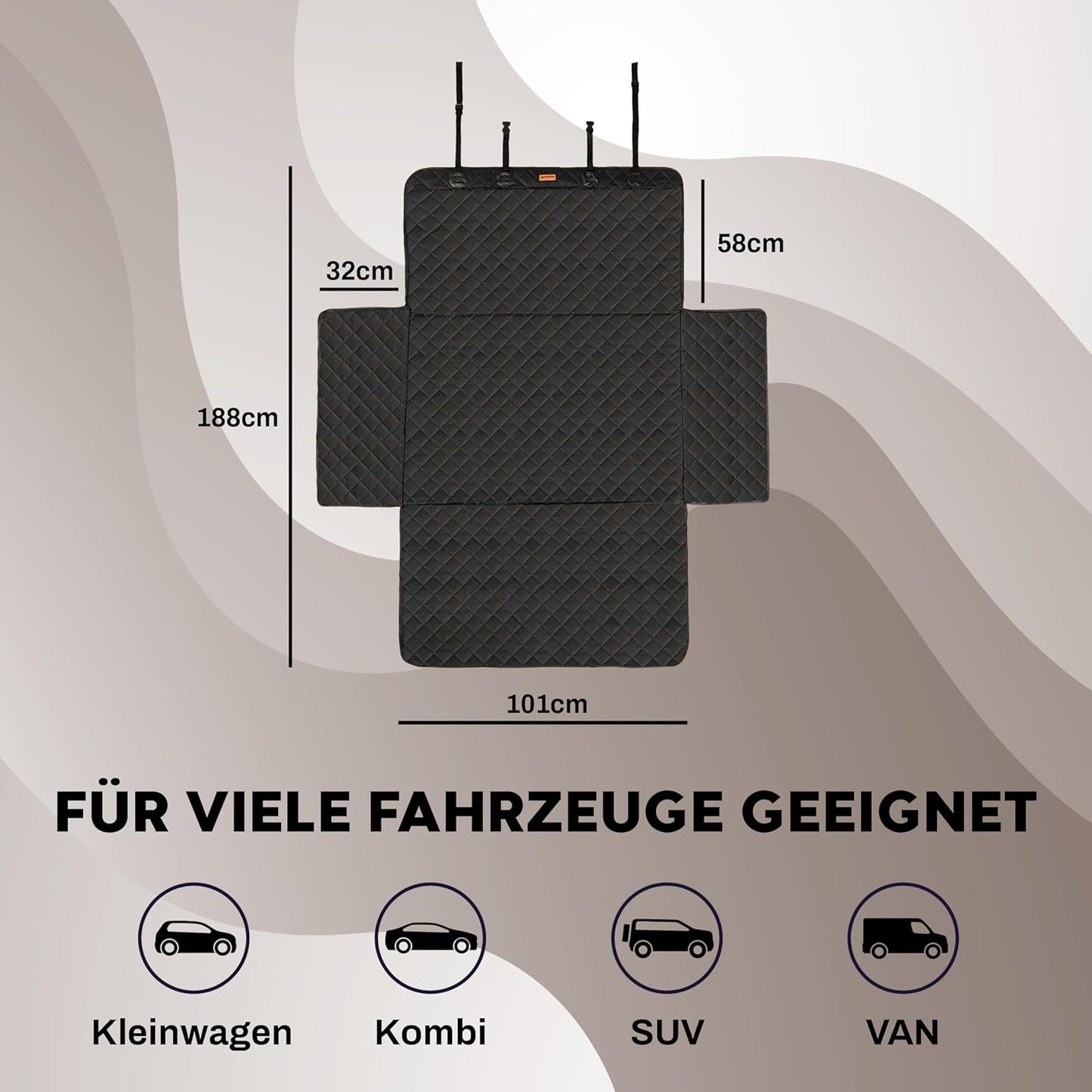Wasserdichter Kofferraumschutz für Hunde
