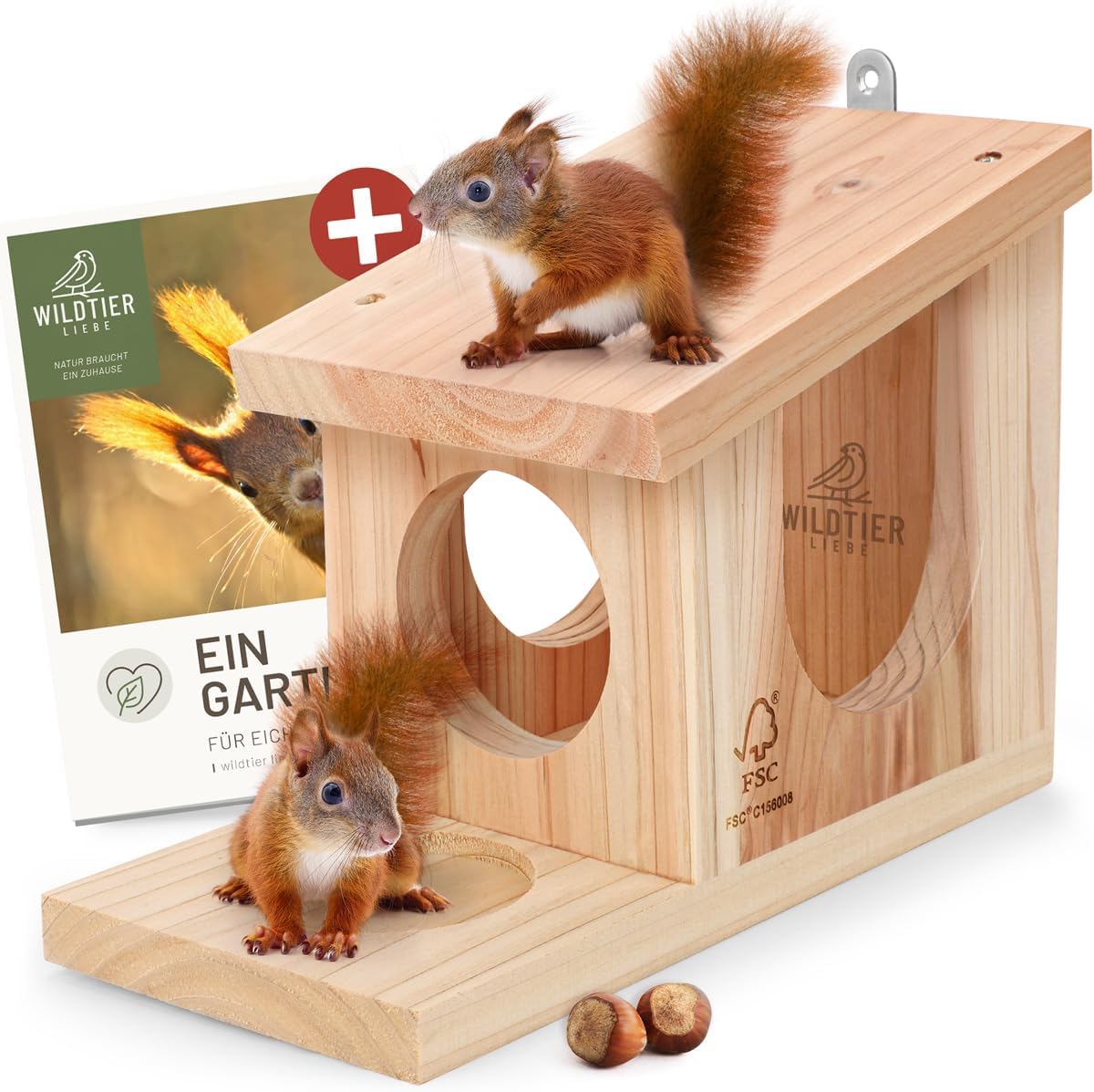 Wetterfestes Eichhörnchen Futterhaus, Eichhörnchen-Spielhaus