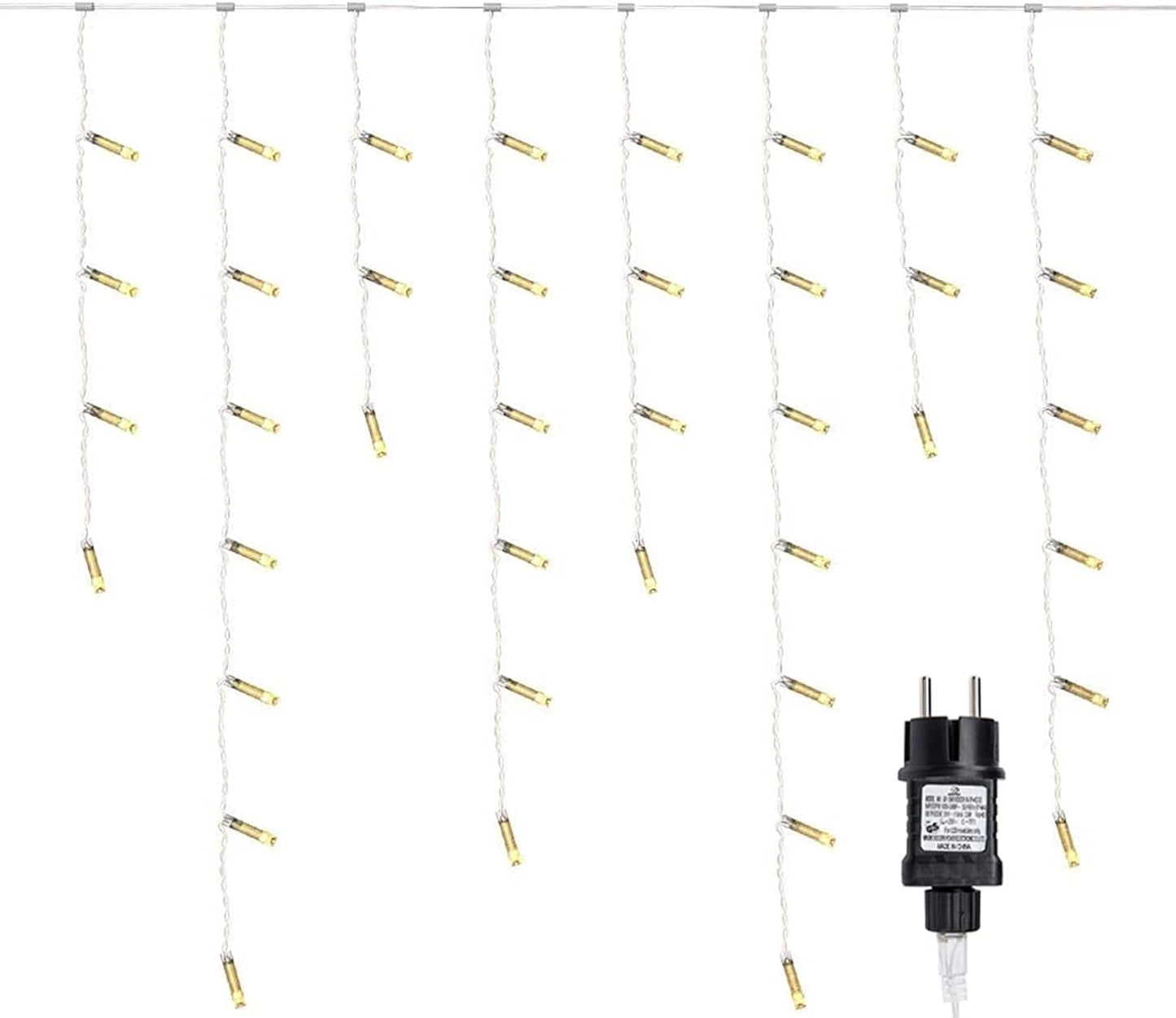 Lichtervorhang, 600LED 15m Warmweiss