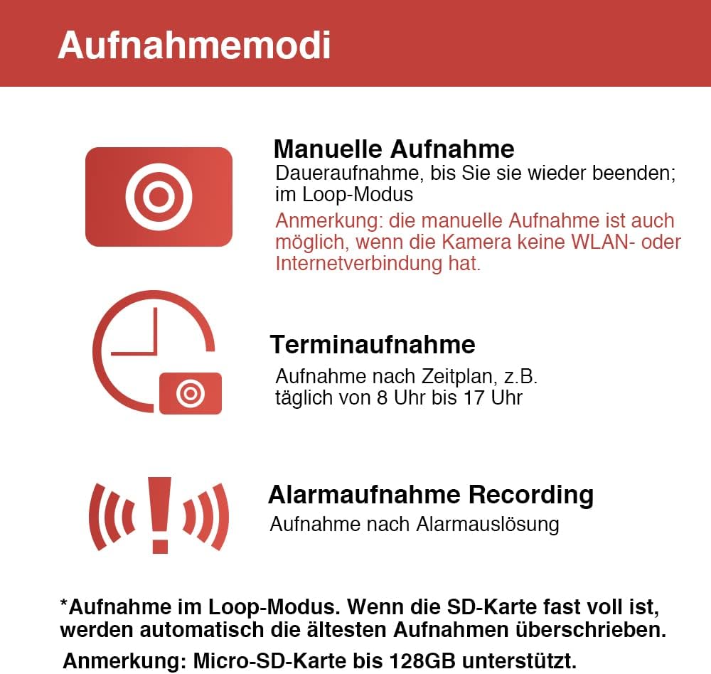 4K Mini WLAN-Kamera für Nistkästen mit Nachtsicht