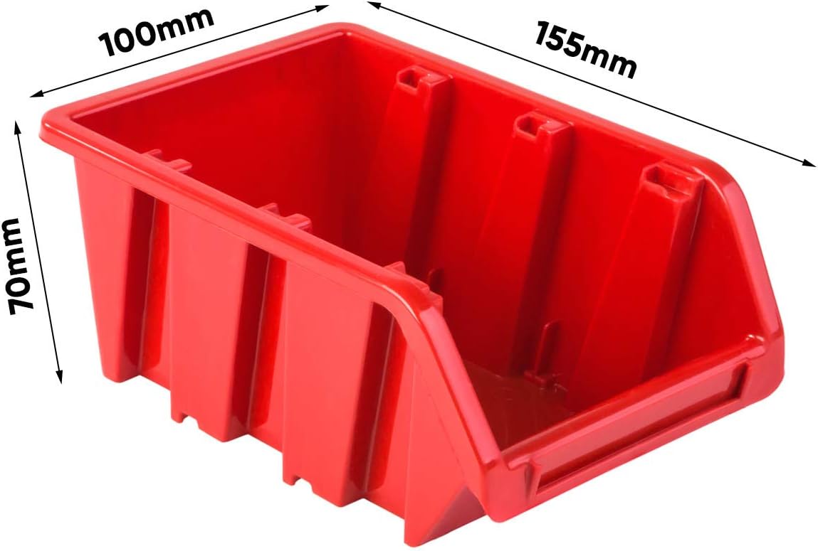 Stapelboxen-Set, 10x Rot
