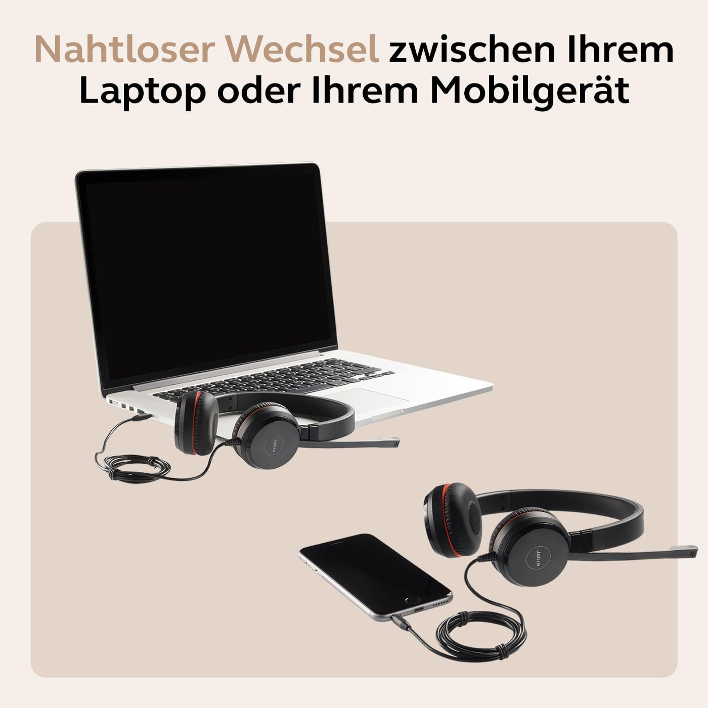 Evolve 30 II Stereo-Headset mit Geräuschunterdrückung