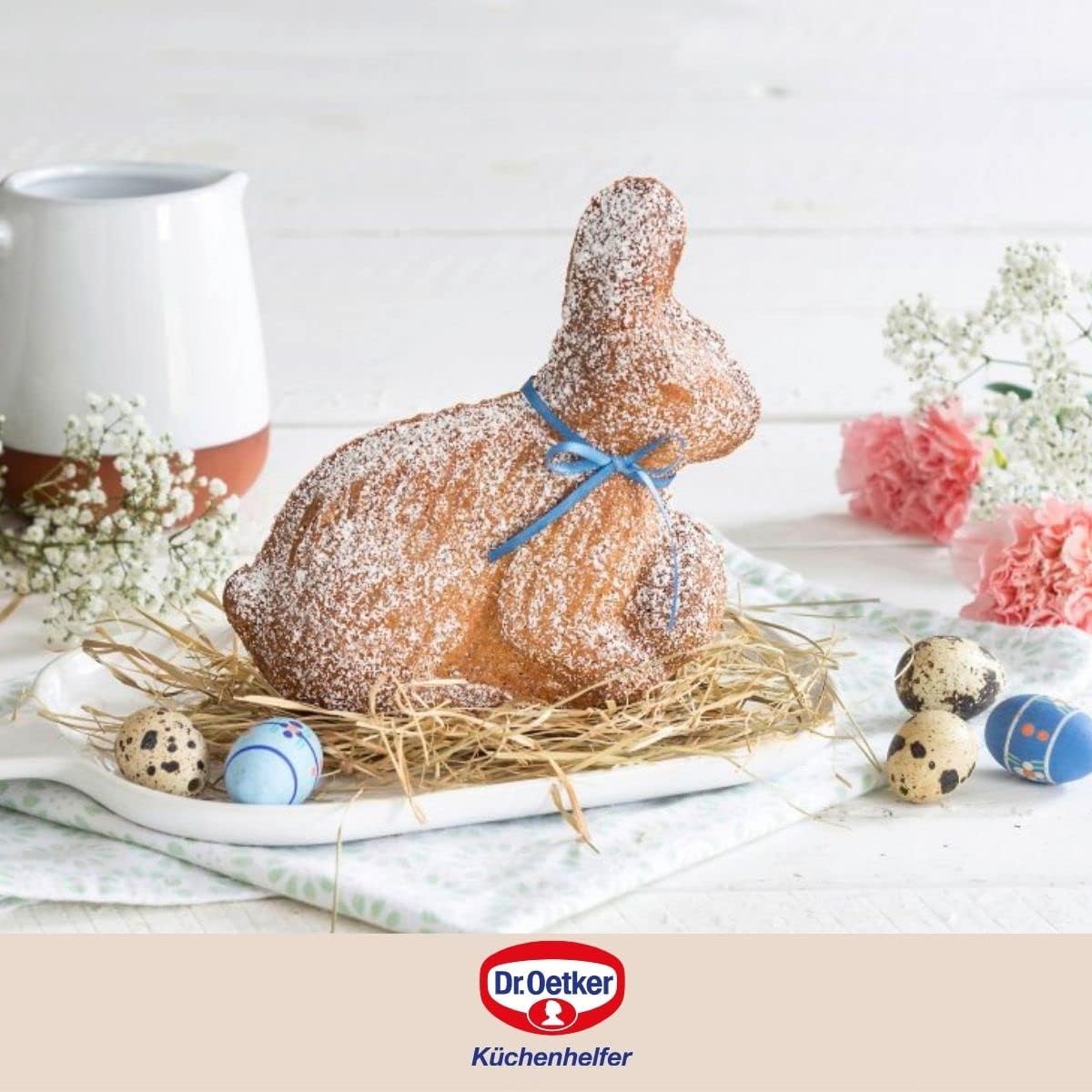 3D Osterhasen-Backform mit Antihaftbeschichtung, Hase