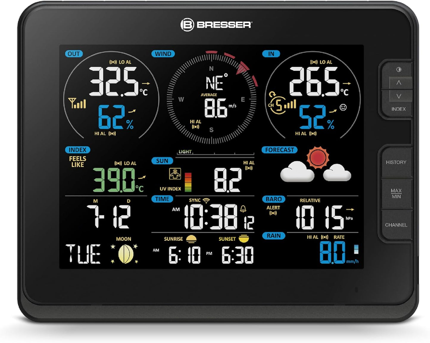 Wetterstation WSX3001 mit Funkaussensensor, Standard Basisstation