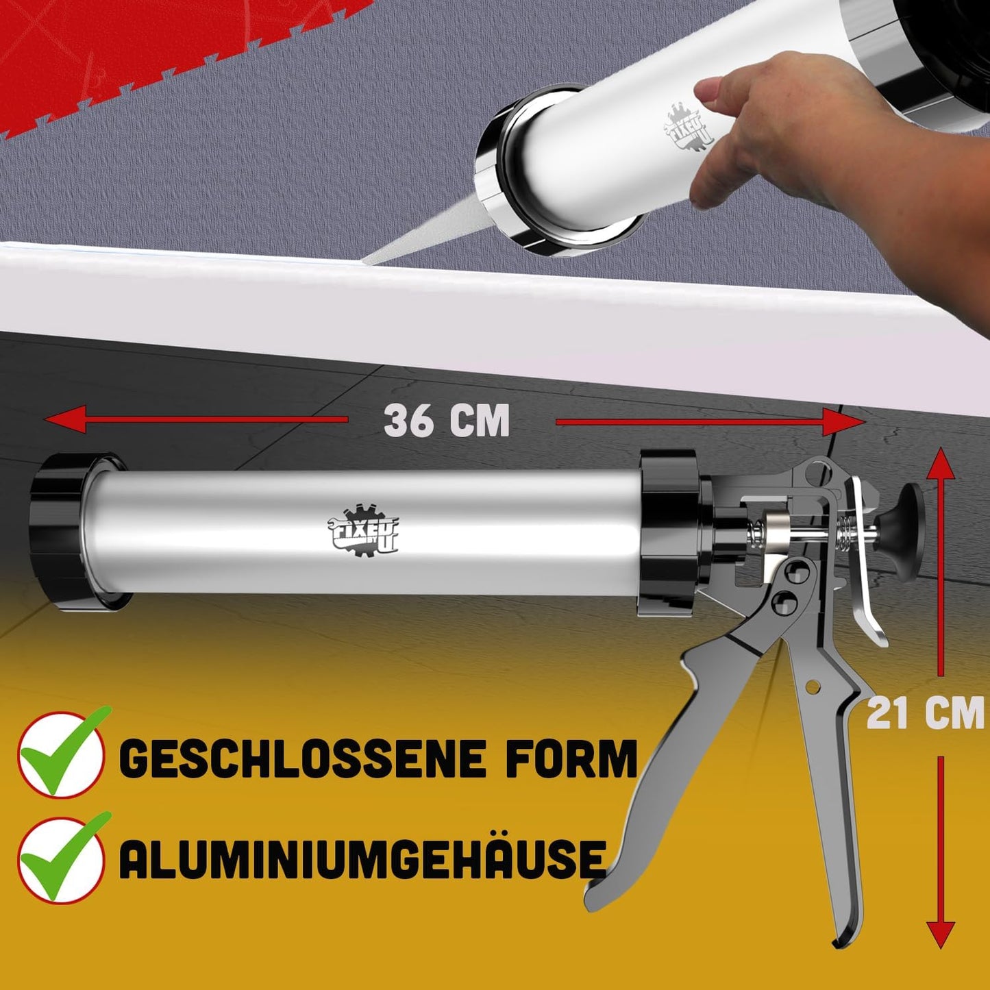 Kartuschenpresse, 400ml Geschlossen