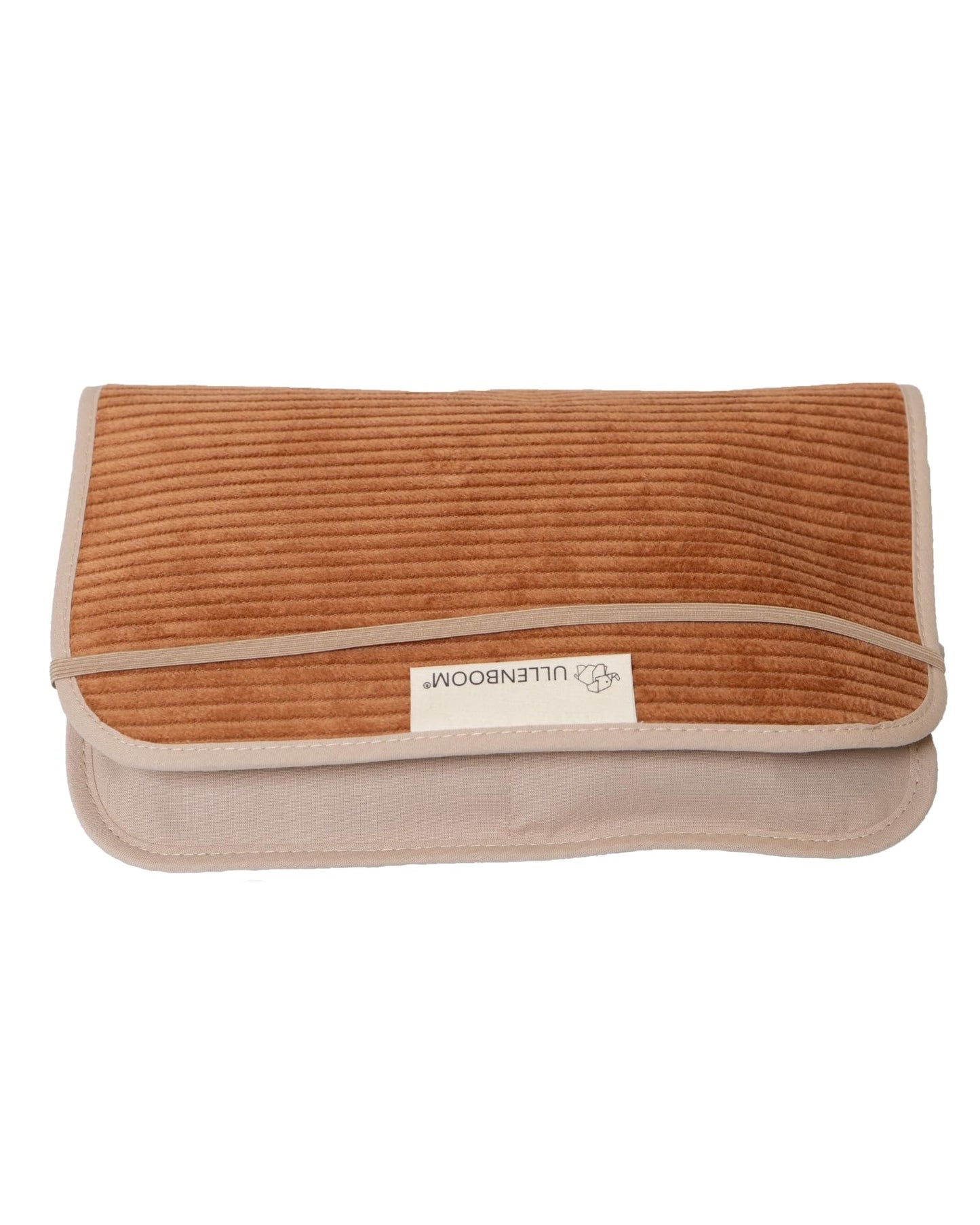 Windeltasche für unterwegs, Cord Caramel