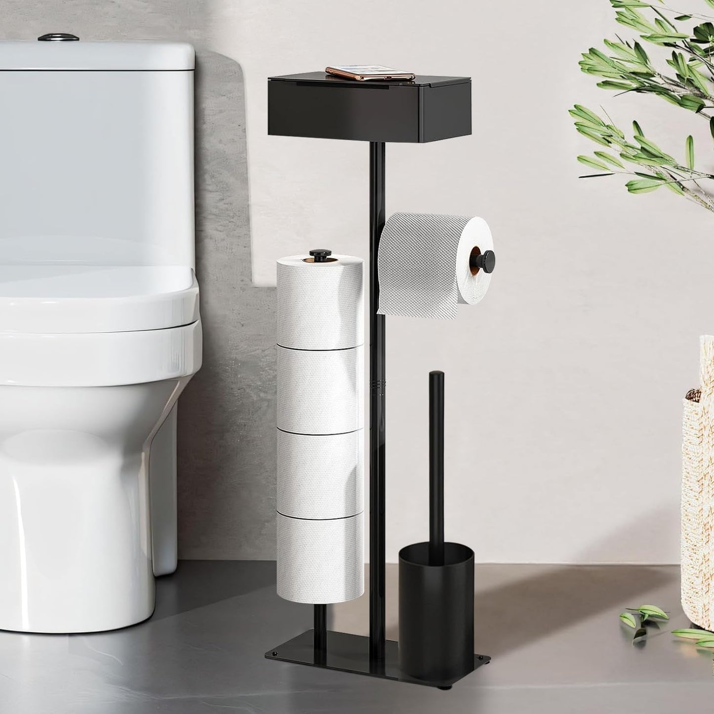 Toilettenpapierhalter-Set, Staand