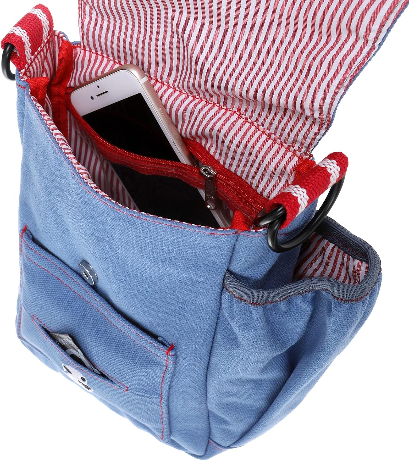 Walkie Umhängetasche für Hundeausflüge, Blau