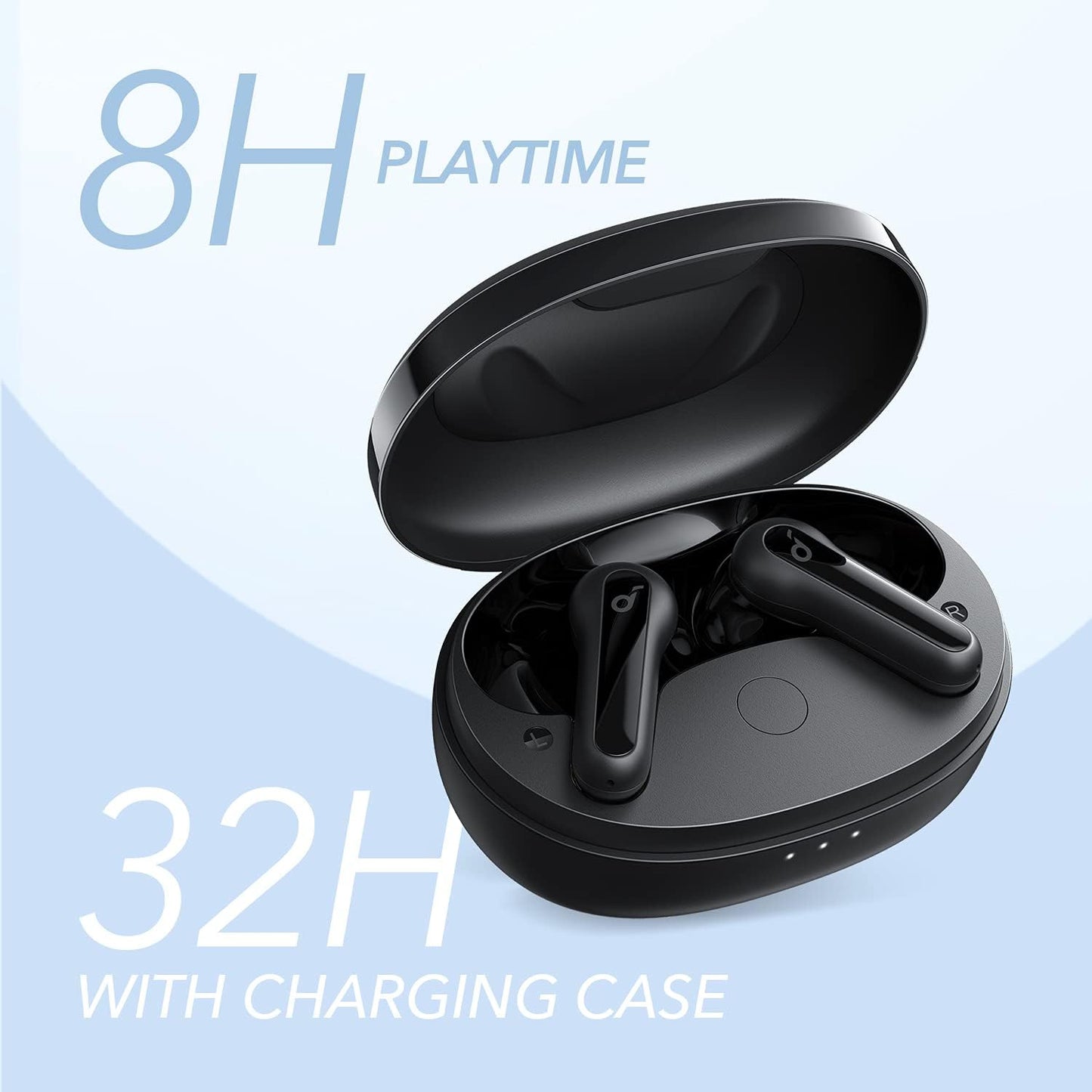 Anker P2 Mini Bluetooth-Kopfhörer mit intensivem Bass, Nachtschwarz