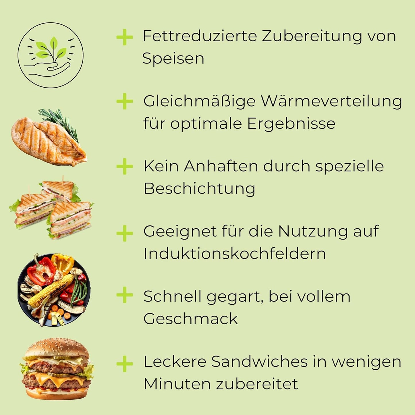 Plancha Grillplatte GP1W für Induktion