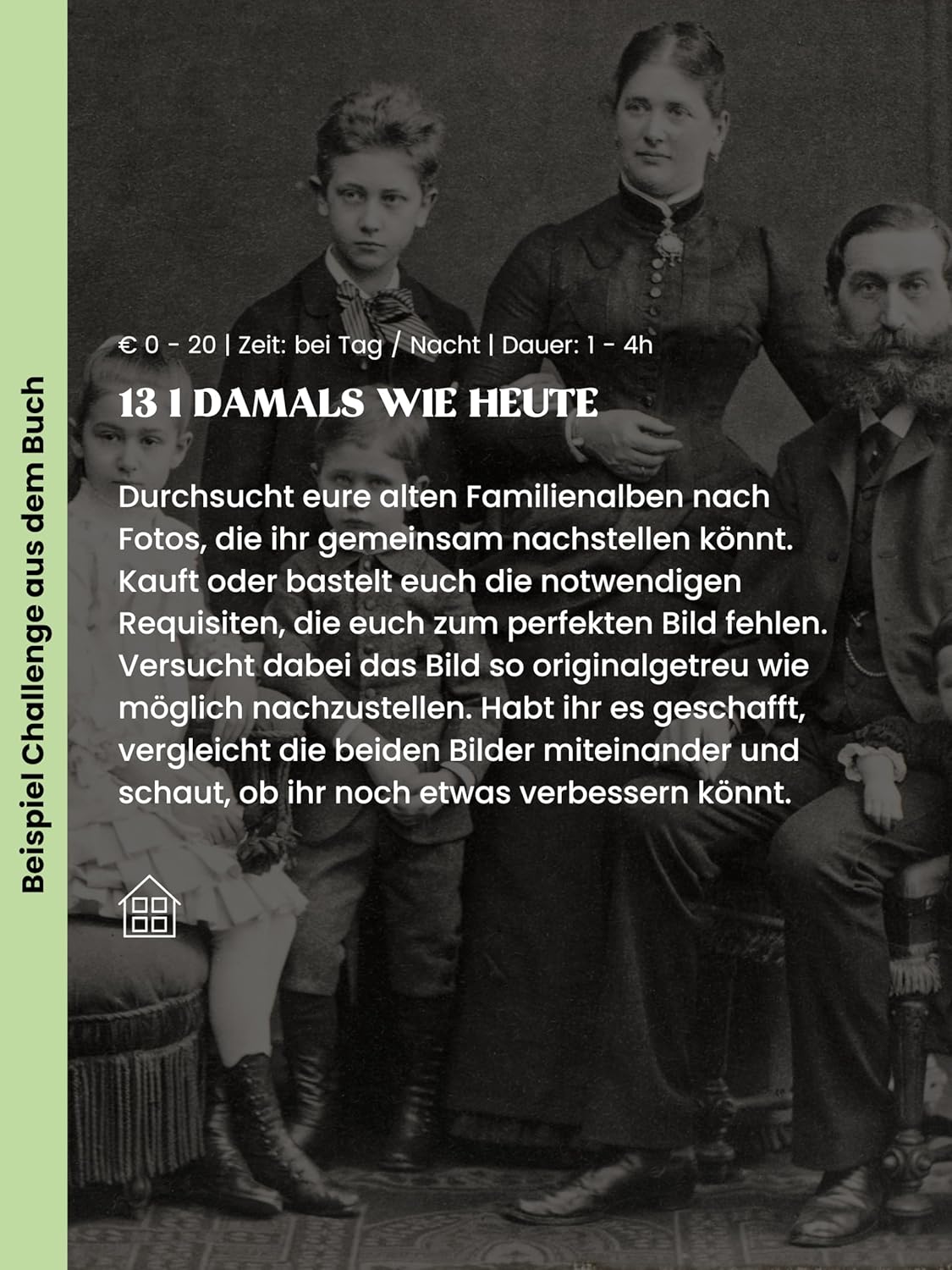 Challengebuch für Familien mit 32 Aktivitäten, Familie