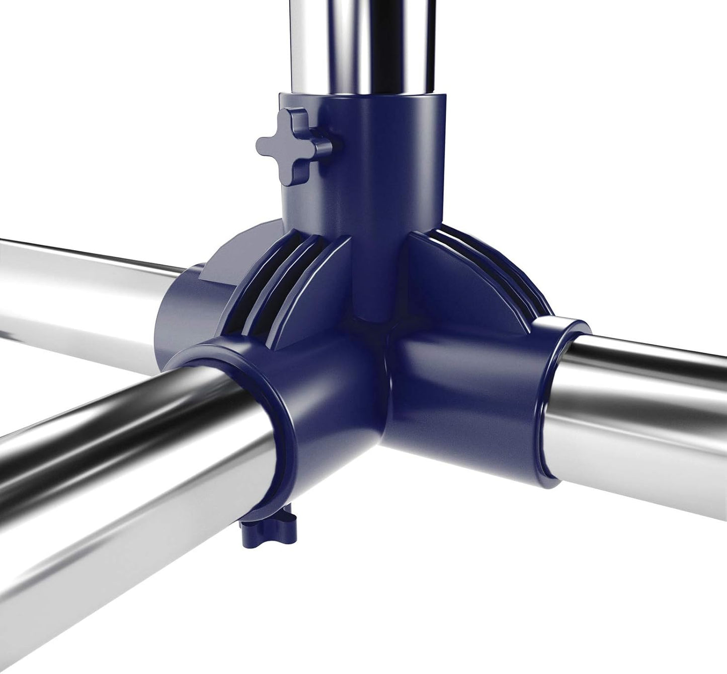 Höhenverstellbarer Kleiderständer, Blue 44 x (87-150) x (97-165) cm