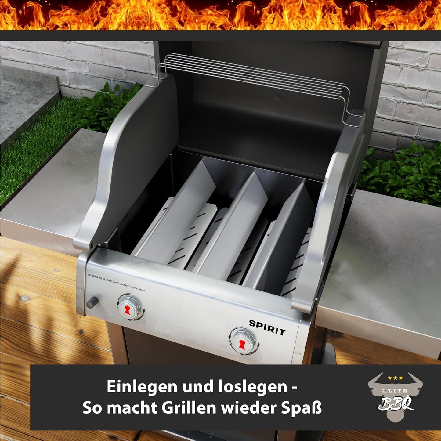 Aromaschienen für Weber Spirit, Spirit 210/220 ab 2013