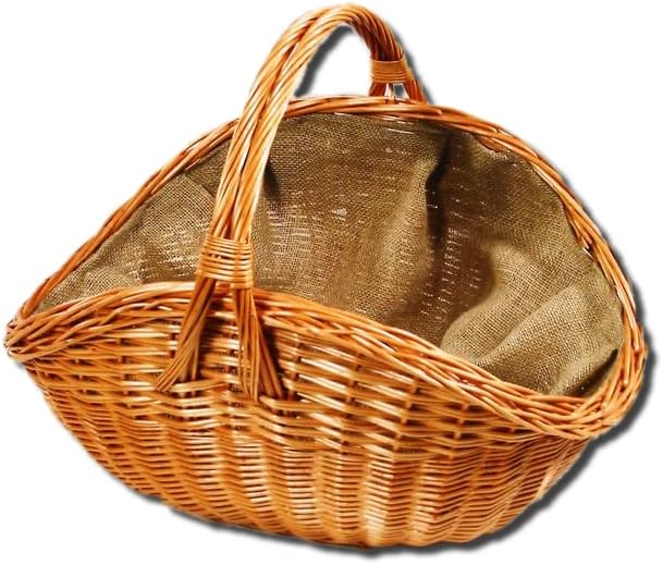 Kaminholzkorb aus Weide