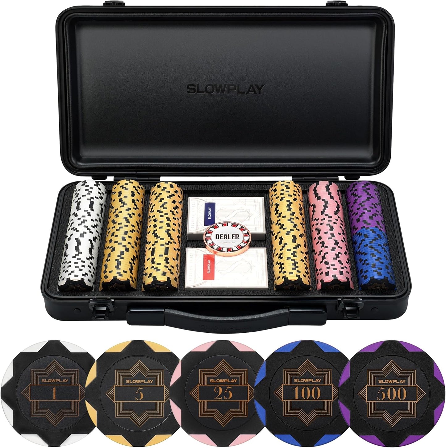 Nash Pokerchips-Set, 300pcs Nummerierte