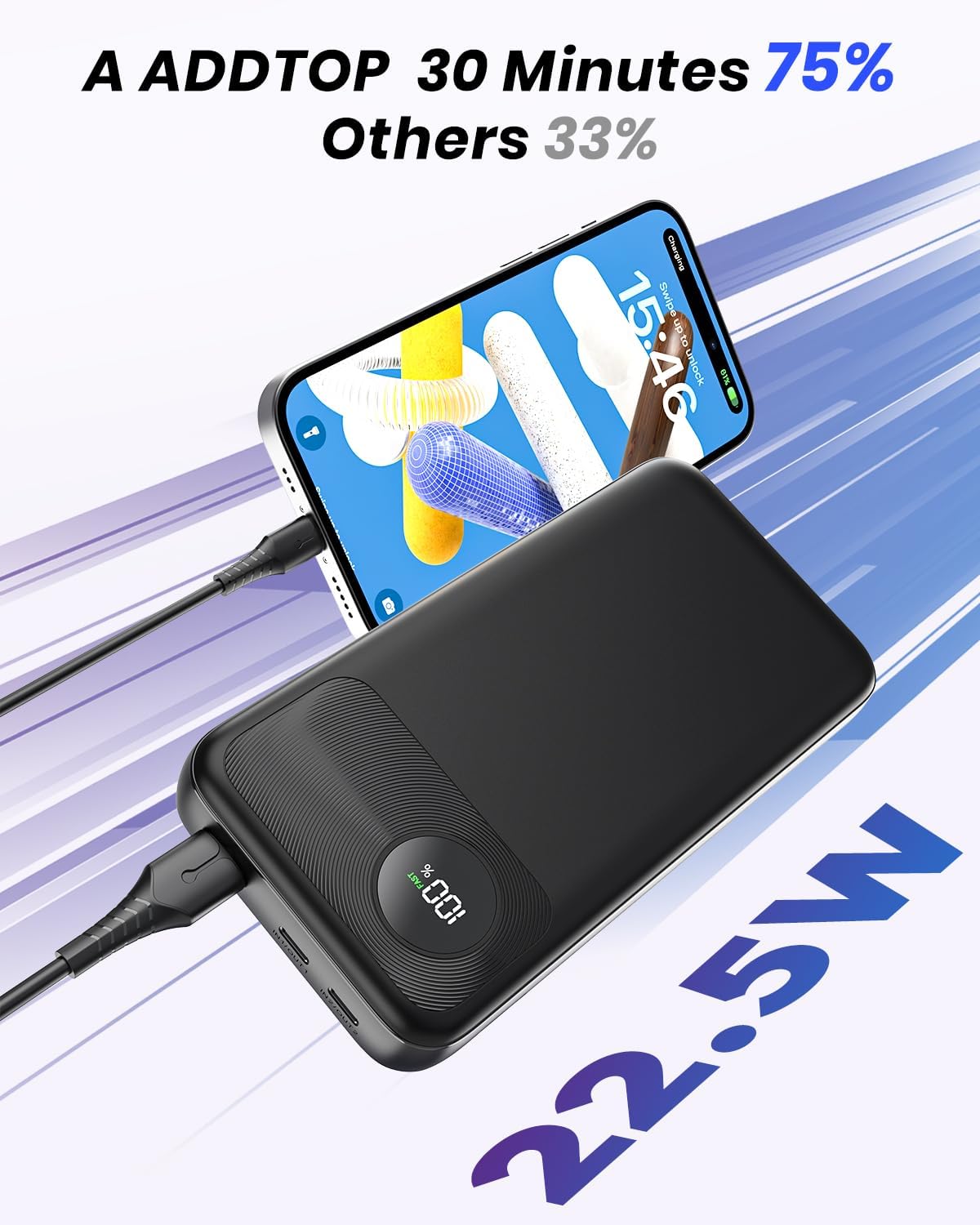 Powerbank K22P, Schwarz