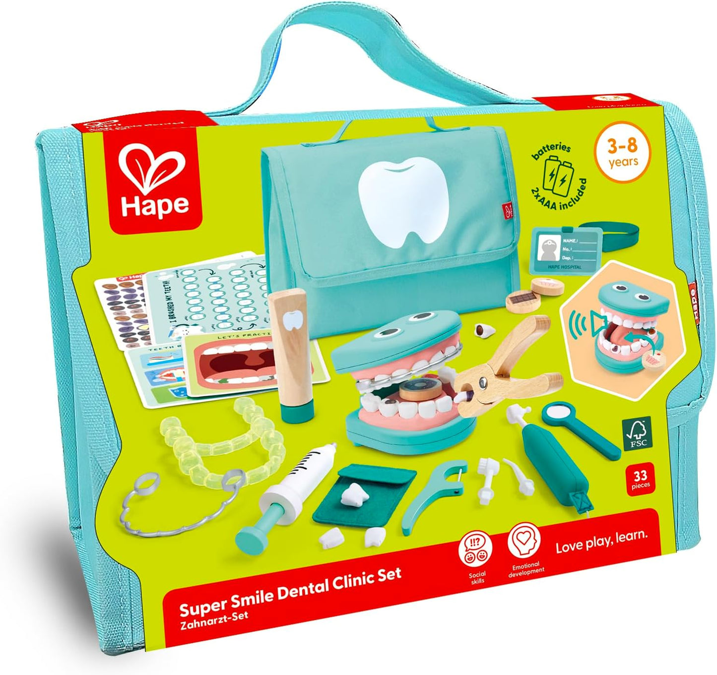Zahnarzt-Spielset für Kinder ab 3 Jahren