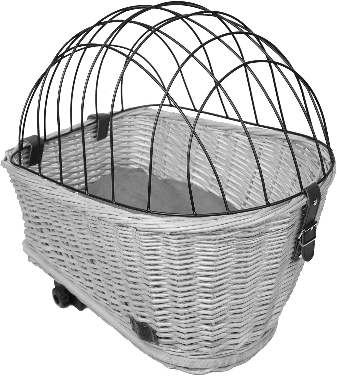 Hundevelokorb mit Gitterabdeckung und Kissen