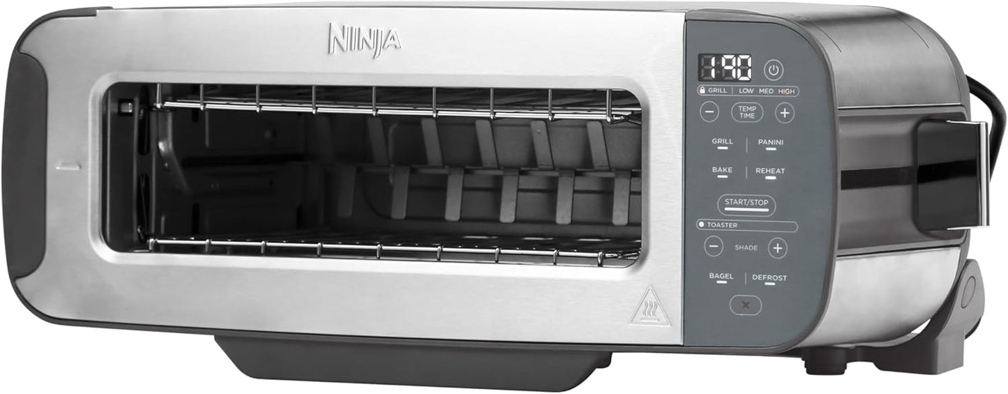 Foodi 3-in-1 Toaster & Elektrogrill mit Panini-Presse, ST202EU, Edelstahl