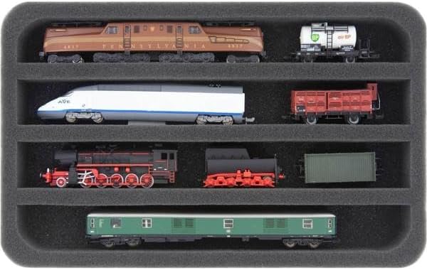 Magnetbox für Modelleisenbahn Spur N mit 4 Stegen