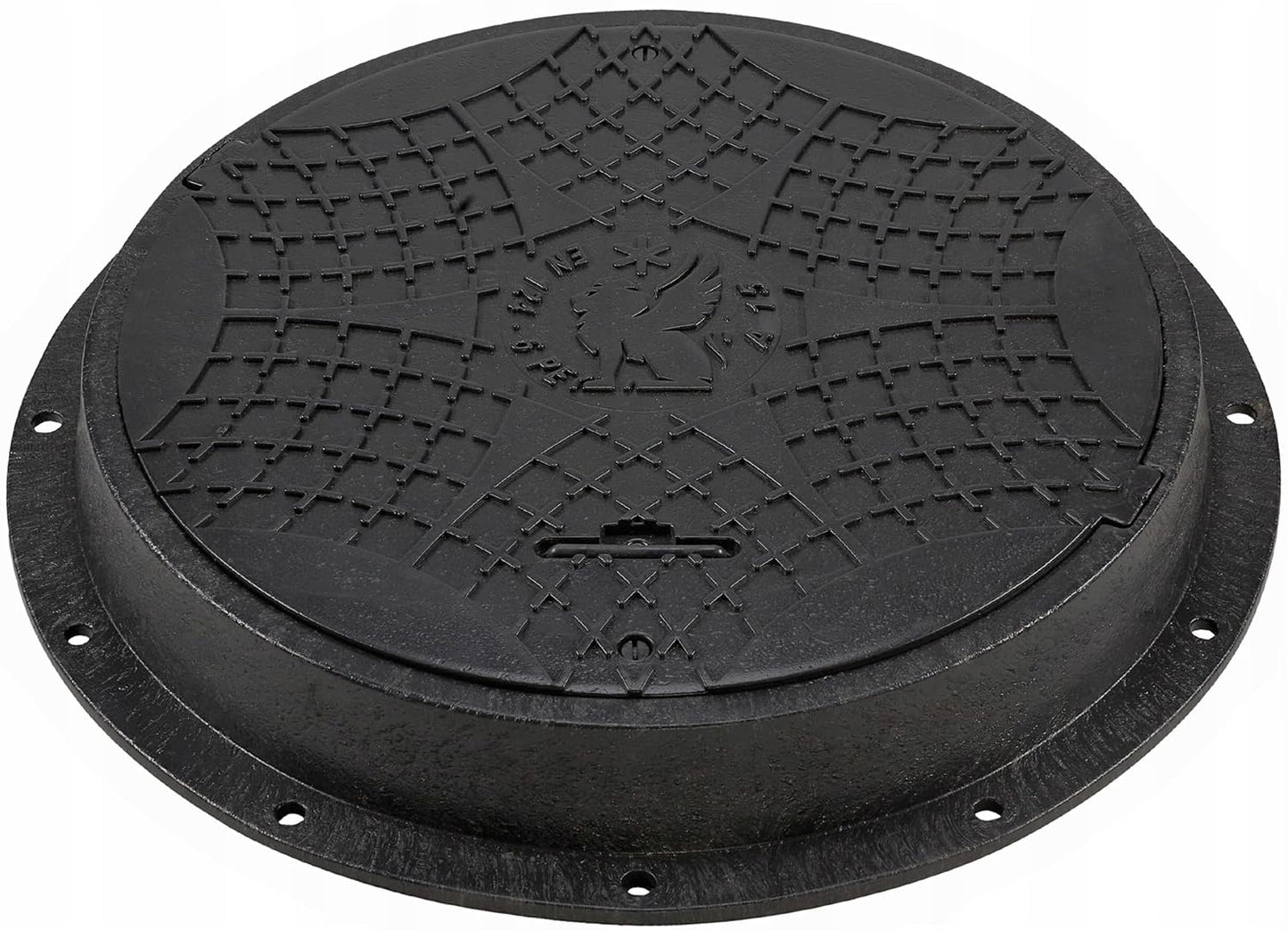Hochbelastbarer Schachtdeckel DN600/800, 15 kN, Schwarz
