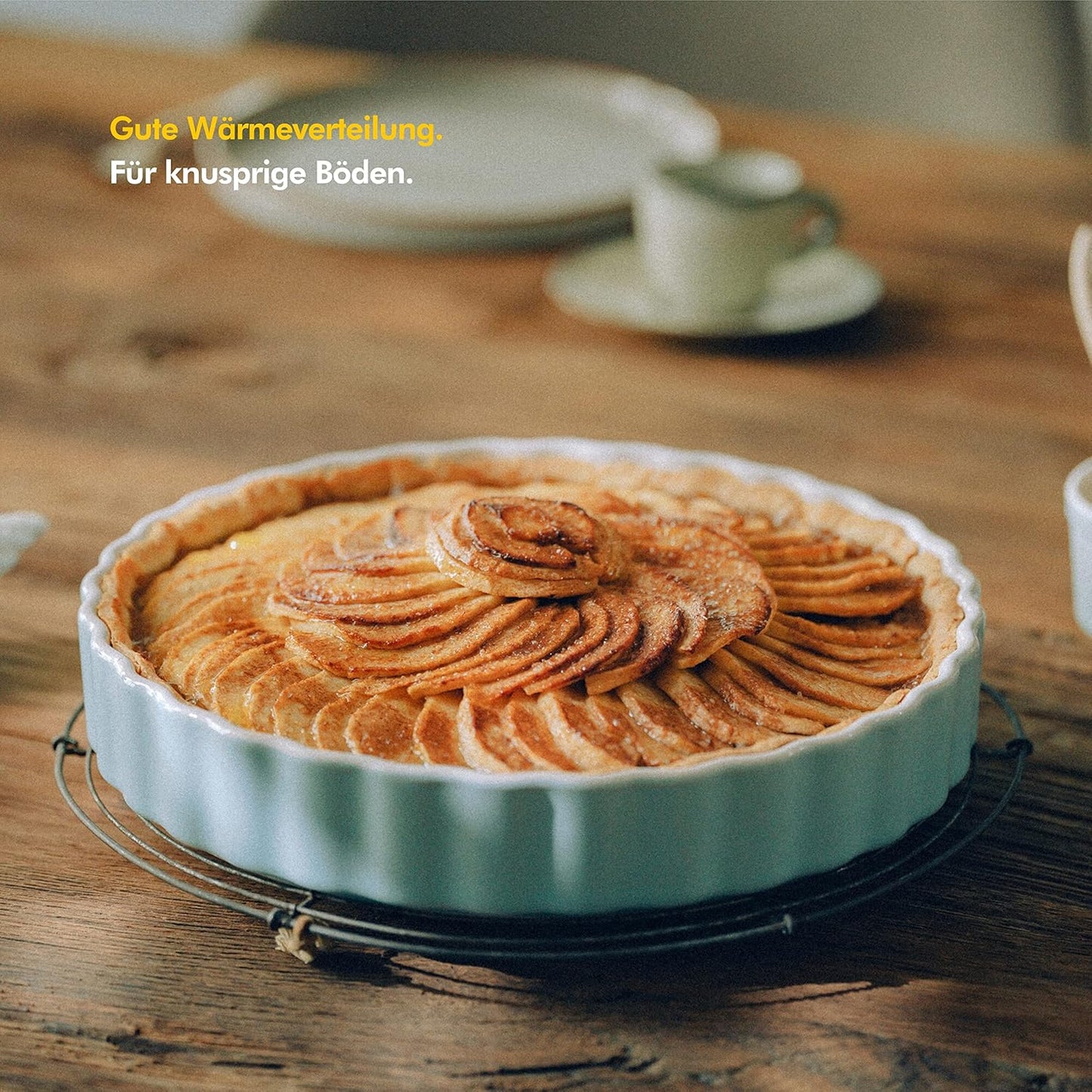 Antihaftbeschichtete Tarte- & Quicheform, Tarteform Weiss