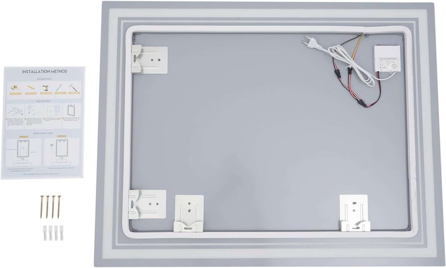 Badezimmerspiegel mit LED-Beleuchtung